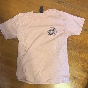 Santa Cruz Skateboards Light Pink Short Sleeve Logo Tee